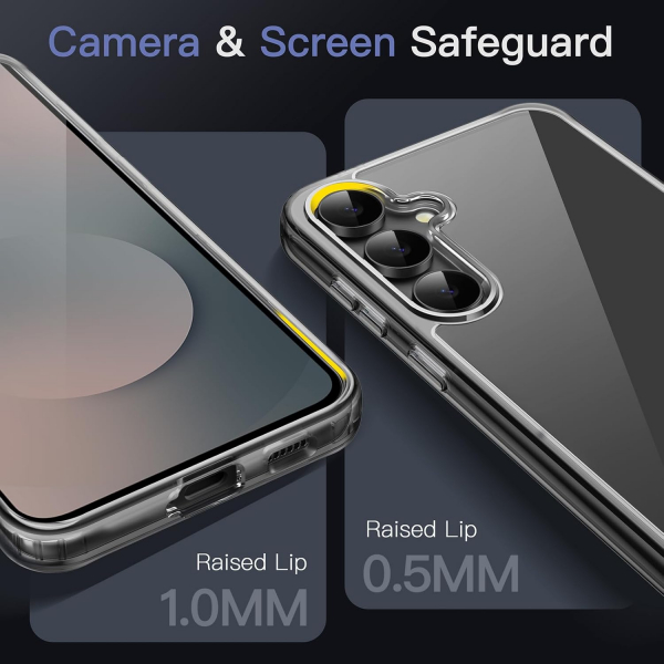 JeTech Samsung Galaxy S25 FE effaf Klf -Black