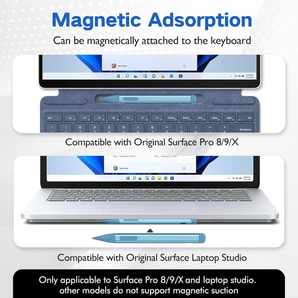 JvKzaen Microsoft Surface Uyumlu Stylus Kalem-Blue