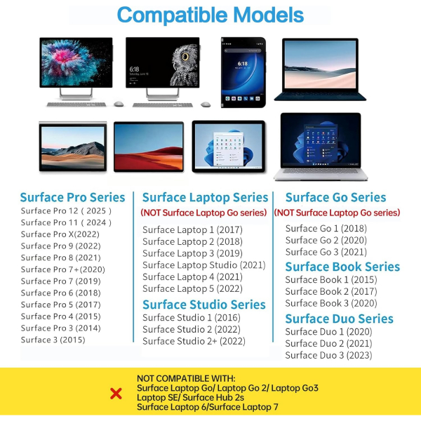 JvKzaen Microsoft Surface Uyumlu Stylus Kalem-Black