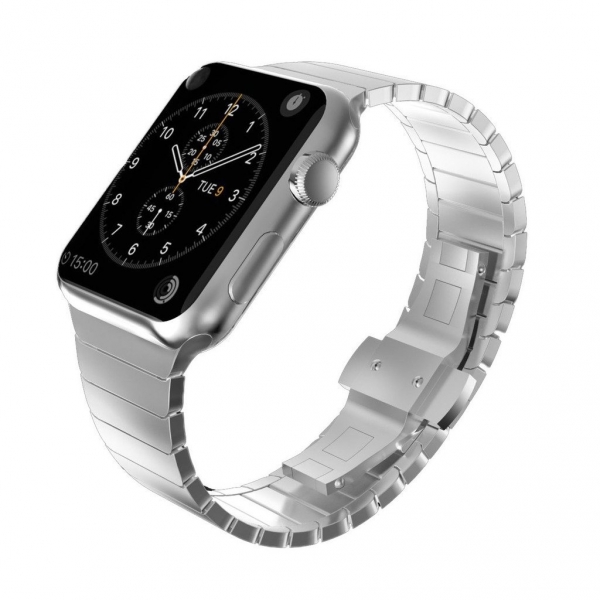 KADES Apple Watch Paslanmaz elik Kay (42mm)-Silver