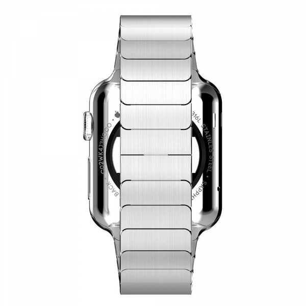 KADES Apple Watch Paslanmaz elik Kay (42mm)-Silver