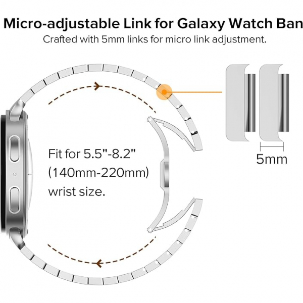 KADES Galaxy Watch 8 Classic 46mm Kay -Silver 