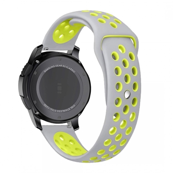 KADES Samsung Gear S3 Soft Kay (Large)-Gray Fluorescent Yellow