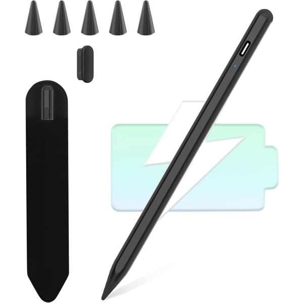 KBCASE iPad Uyumlu Stylus Kalem-Black