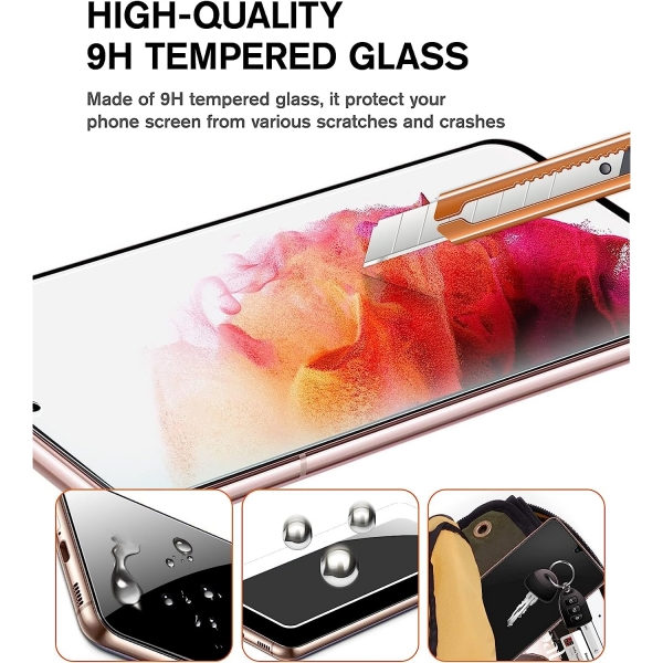 KCT EZ Kit Galaxy S22 Uyumlu Temperli Cam Ekran Koruyucu(2 Adet)