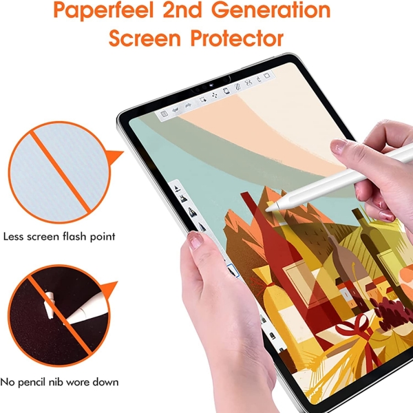 KCT Paperfeel Serisi iPad Pro/Air Ekran Koruyucu(11 in)(2 Adet)
