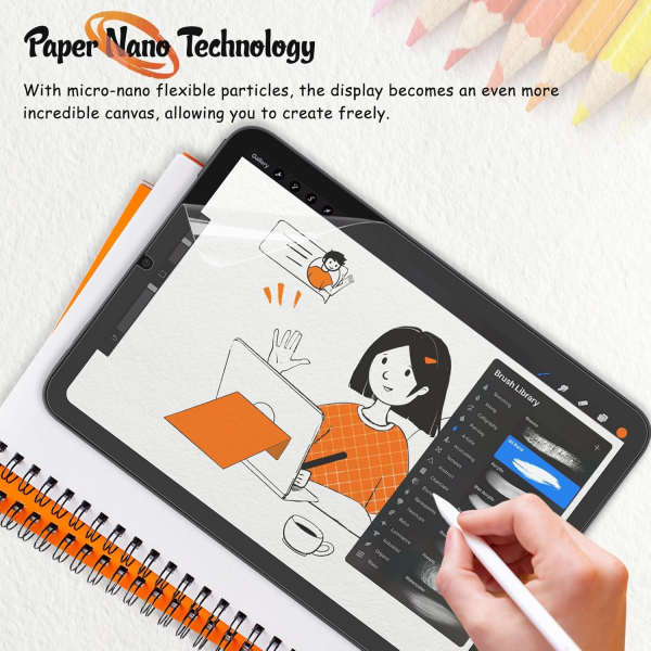 KCT iPad Mini 7 Mat Paperfeel Ekran Koruyucu (2 Adet)