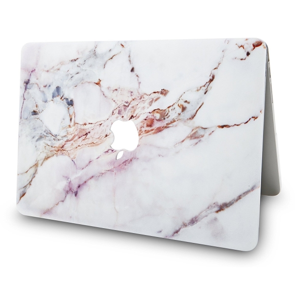 KEC MacBook Air Kapak Klf (13.3 in)-White Marble 4