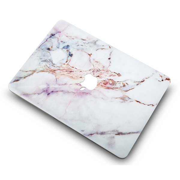 KEC MacBook Air Kapak Klf (13.3 in)-White Marble 4