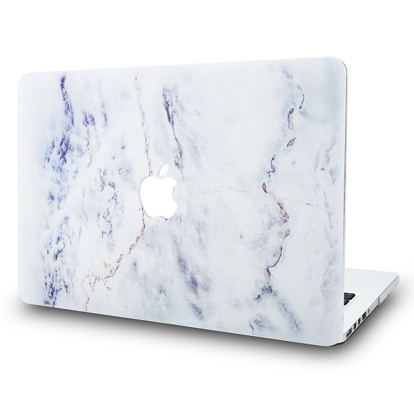 KEC MacBook Air Kapak Klf (13.3 in)-White Marble 3