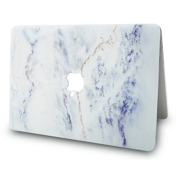 KEC MacBook Air Kapak Klf (13.3 in)-White Marble 3