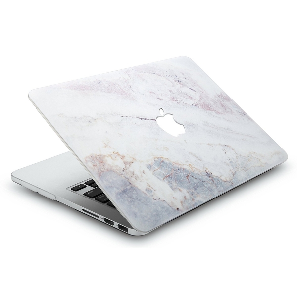 KEC MacBook Air Kapak Klf (13.3 in)-White Marble 2