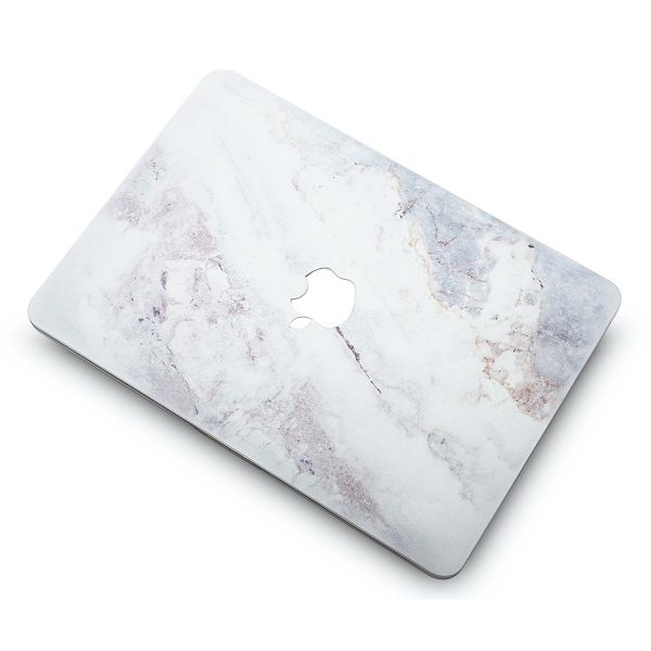 KEC MacBook Air Kapak Klf (13.3 in)-White Marble 2