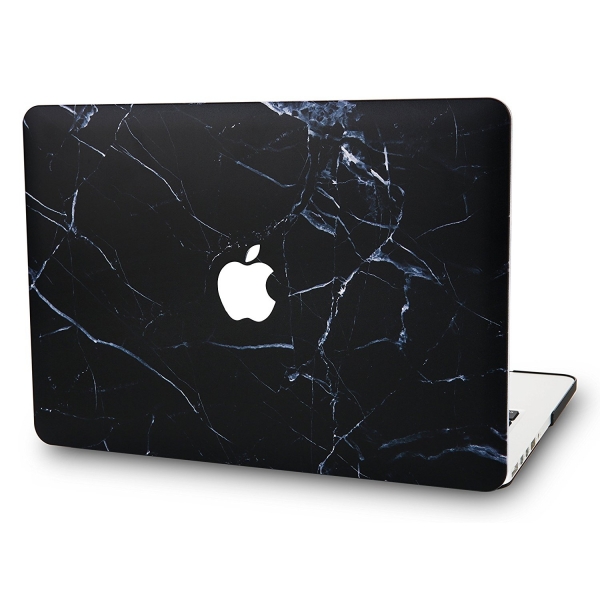 KEC MacBook Air Kapak Klf (13.3 in)-Black Marble