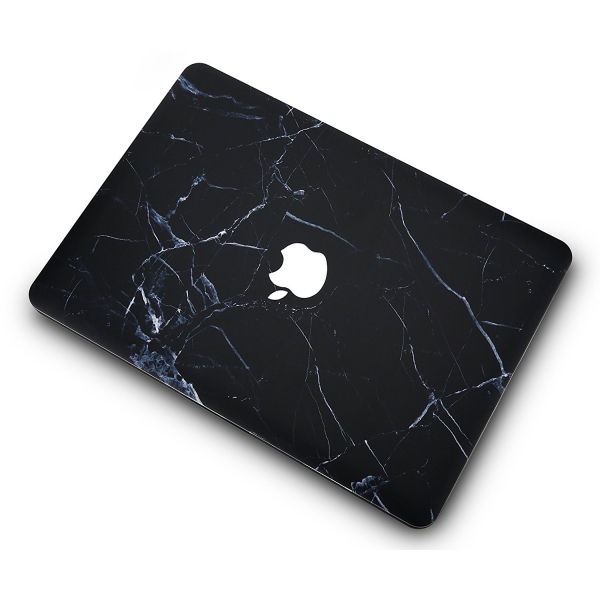 KEC MacBook Air Kapak Klf (13.3 in)-Black Marble