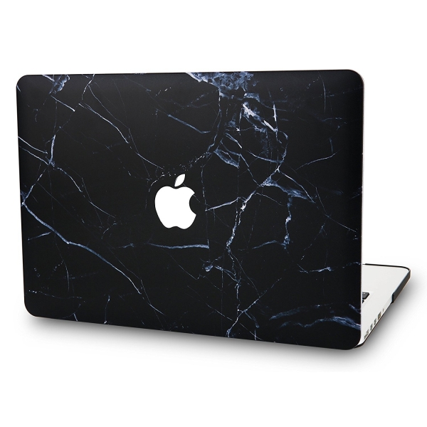 KEC MacBook Pro Retina Marble K�l�f (13 in�)-Black Marble