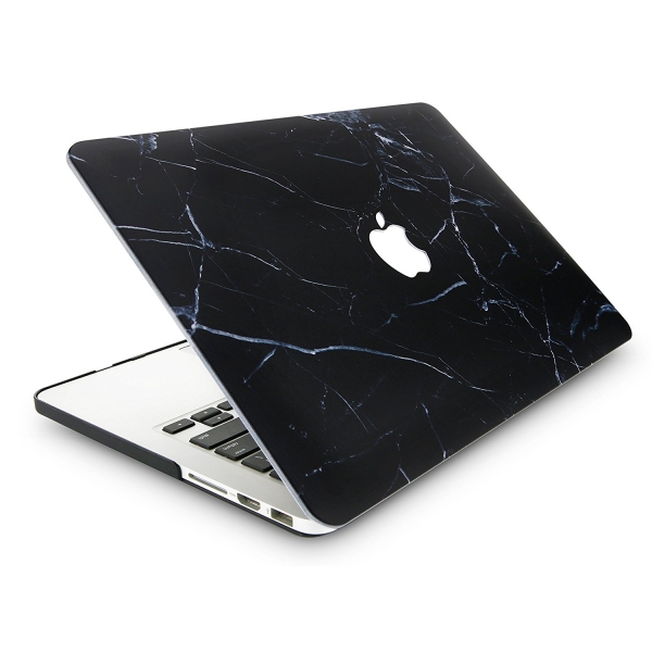 KEC MacBook Pro Retina Marble K�l�f (13 in�)-Black Marble