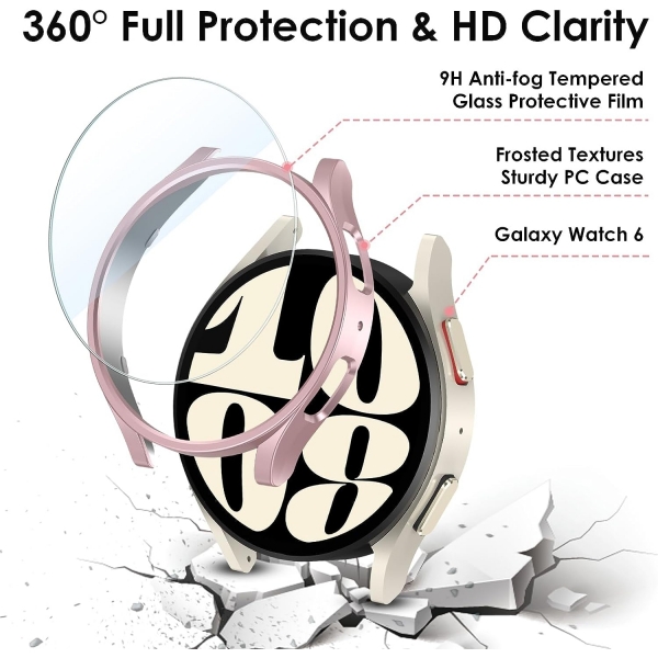 KIMILAR Galaxy Watch 6 40mm Bumper Klf-Pink