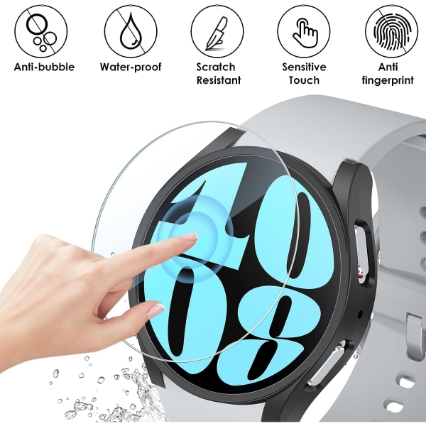 KIMILAR Galaxy Watch 6 44mm Bumper Klf-Black