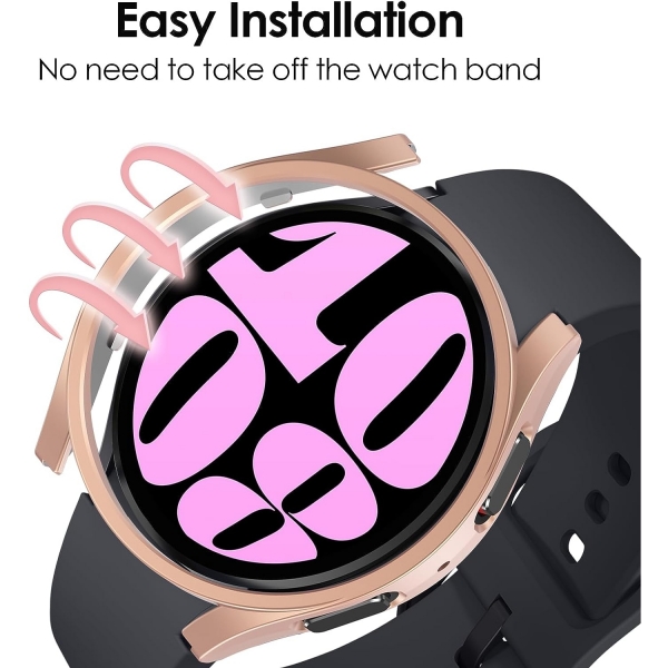 KIMILAR Galaxy Watch 6 44mm Bumper Klf-Rose Gold