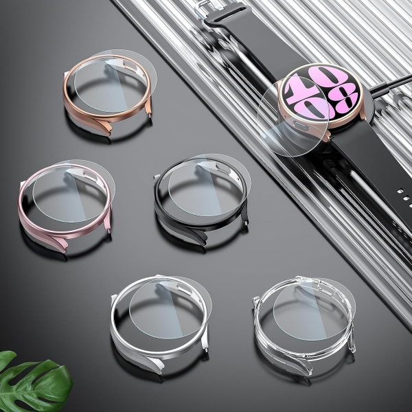 KIMILAR Galaxy Watch 6 44mm Bumper Klf-Rose Gold
