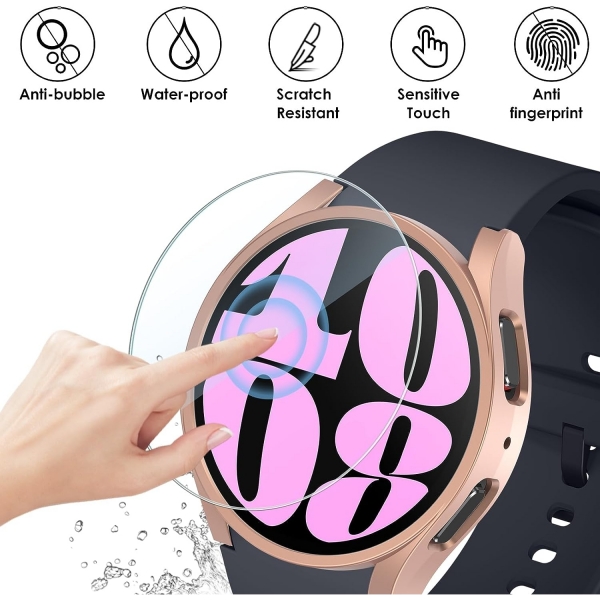 KIMILAR Galaxy Watch 6 44mm Bumper Klf-Rose Gold