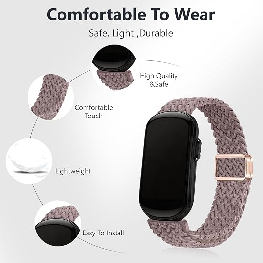  KONXISA Garmin CIRQA Uyumlu Naylon Kay��-Purple