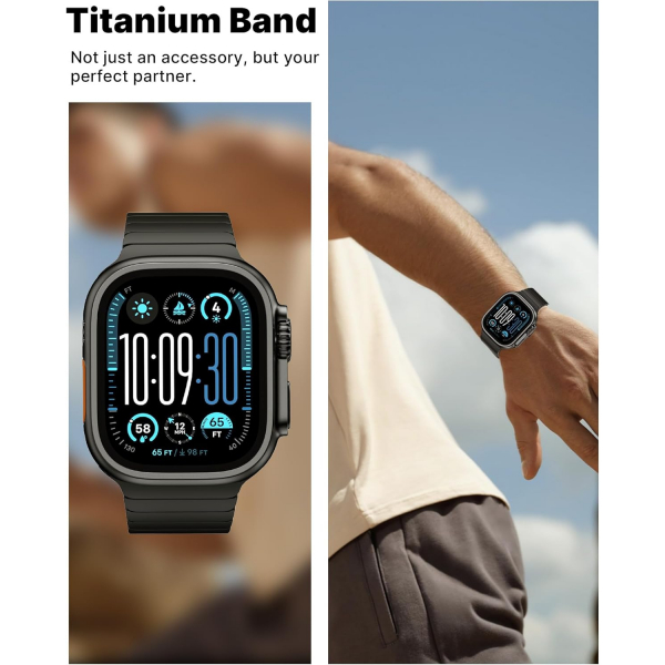 KUXIU Apple Watch Ultra 1/2.Nesil Kay-Gunmetal