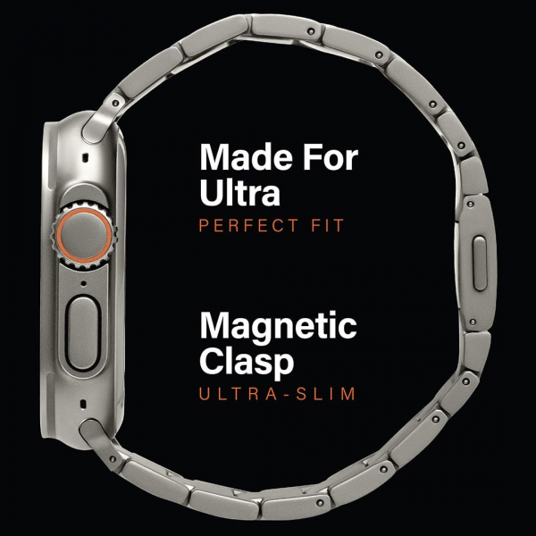 KORDIZ T01 Pro Max Apple Watch Ultra 2. Nesil Kay -Silver