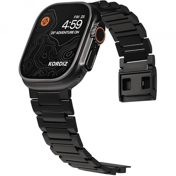 KORDIZ TX Pro Apple Watch Ultra 1/2.Nesil Kay-Black 