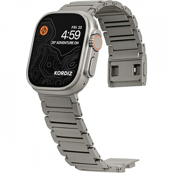 KORDIZ TX Pro Max Apple Watch Ultra 1/2.Nesil Kay-Silver 