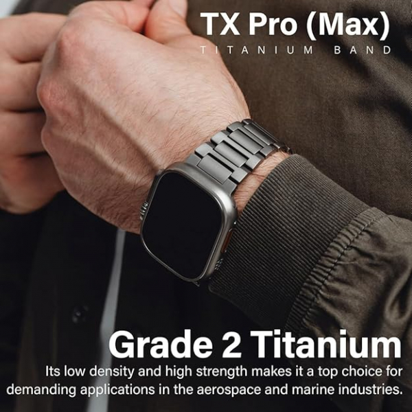 KORDIZ TX Pro Max Apple Watch Ultra 1/2.Nesil Kay-Black 