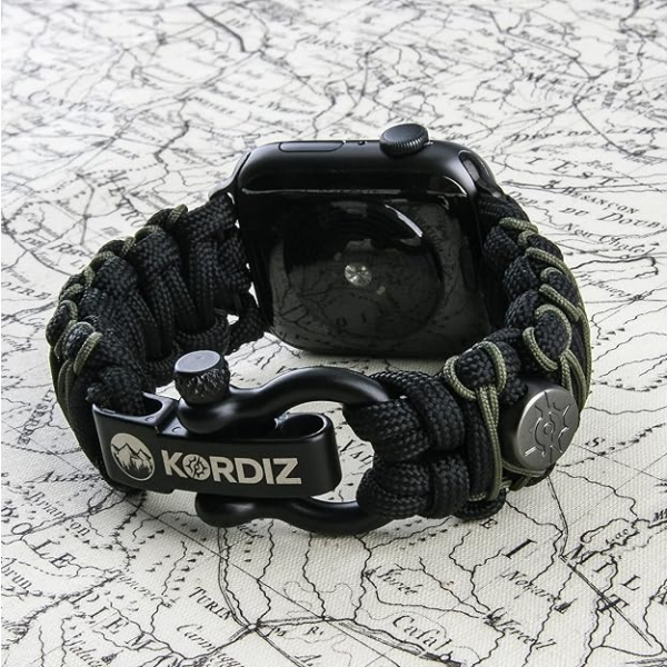 KORDIZ Apple Watch 10 46mm Survivor Pro Kay-Black Micro Green