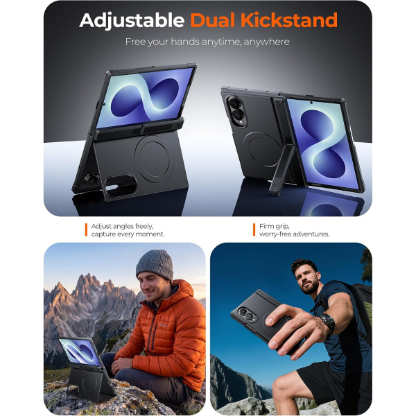 Kaiiecal Galaxy Z Fold 8 MagSafe Koruyuculu K�l�f-Black