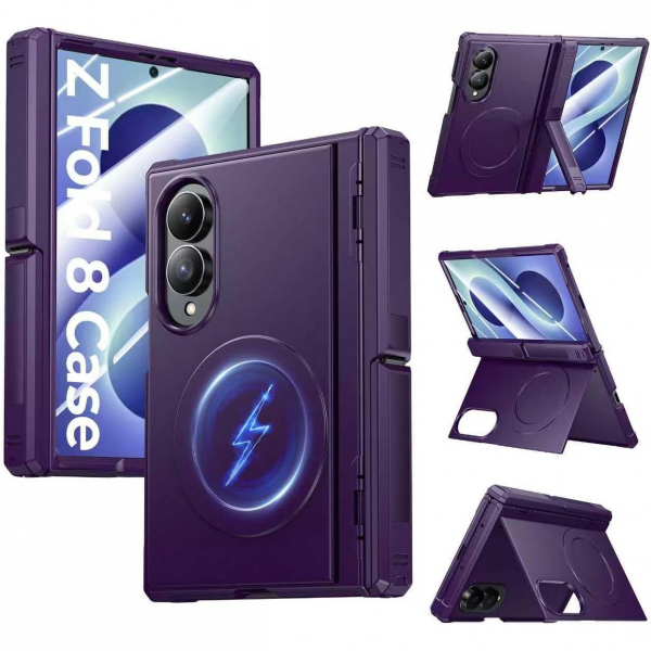Kaiiecal Galaxy Z Fold 8 MagSafe Koruyuculu K�l�f-Purple