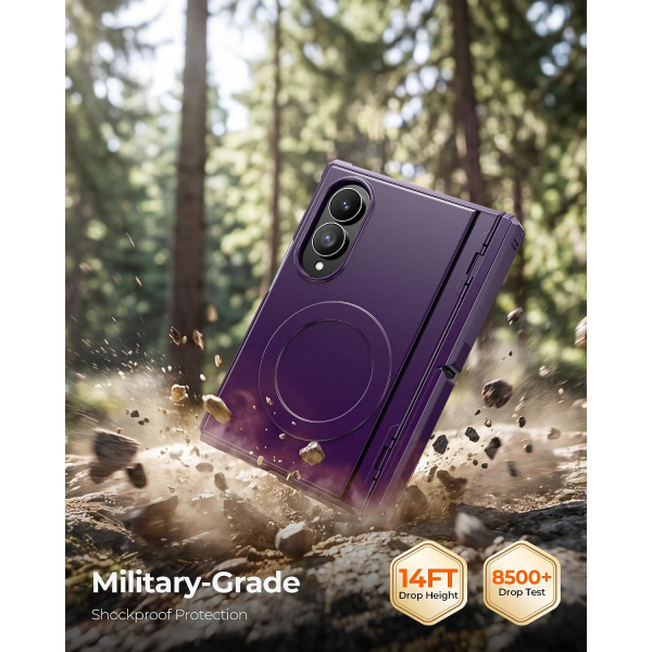 Kaiiecal Galaxy Z Fold 8 MagSafe Koruyuculu K�l�f-Purple