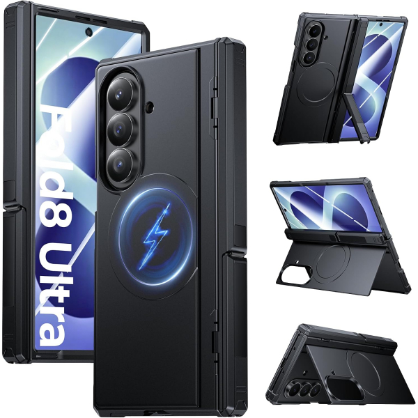 Kaiiecal Galaxy Z Fold 8 Ultra MagSafe Koruyuculu K�l�f-Black