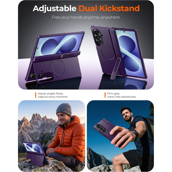 Kaiiecal Galaxy Z Fold 8 Ultra MagSafe Koruyuculu K�l�f-Purple