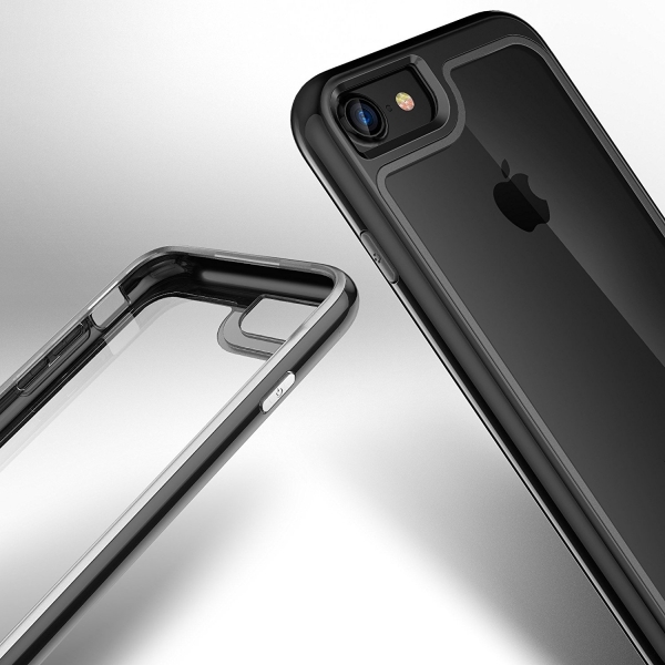 Kaptron Apple iPhone 7 Hard Protective Bumper Klf-Black