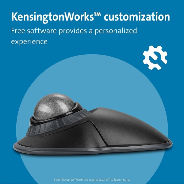 Kensington Orbit Kaydrma Halkal Kablosuz Uzay Grisi ztopu Mouse(K72675WW)