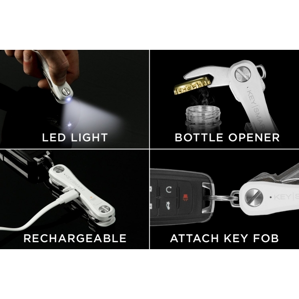 KeySmart Pro Akll Anahtarlk-White