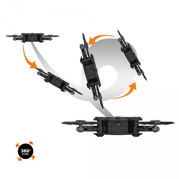 Kidcia RC Quadcopter Hava Arac/Drone (FPV Kamera)-Black