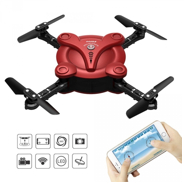 Kidcia RC Quadcopter Hava Arac�/Drone (FPV Kamera)-Red