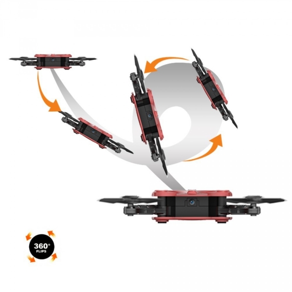 Kidcia RC Quadcopter Hava Arac�/Drone (FPV Kamera)-Red