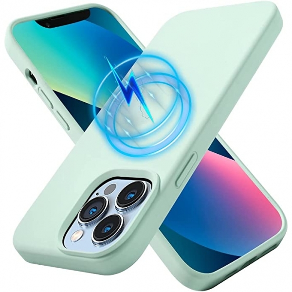 Kimguard Silikon Manyetik iPhone 12 Pro Klf-Lilac Purple