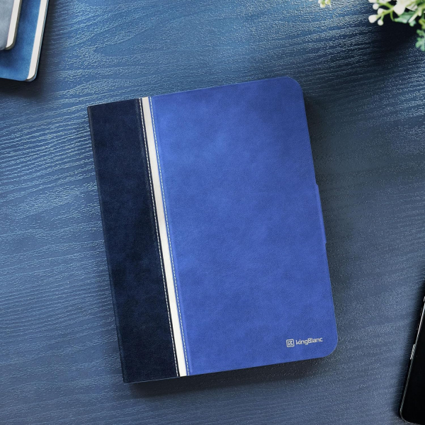 KingBlanc Deri iPad Pro M4 Klf (11 in)-Navy Blue