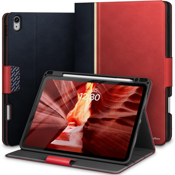 KingBlanc Deri iPad Air Klf (11 in)(6.Nesil)-Red