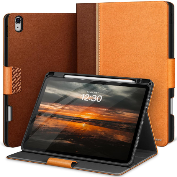 KingBlanc Deri iPad Air Klf (11 in)(6.Nesil)-Brown