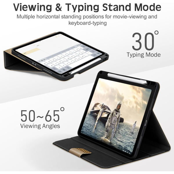 KingBlanc Deri iPad Air Klf (11 in)(6.Nesil)-Beige