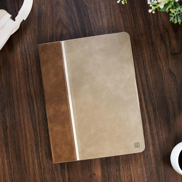 KingBlanc iPad Pro 13 �n� M5/M4 Uyumlu Deri K�l�f-Beige Camel 